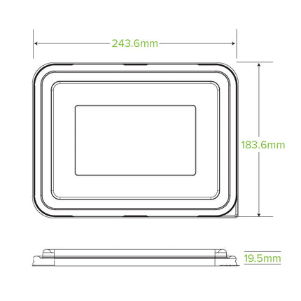 BioPak B-LBL-2/3C-RPET 2 and 3 Compartment RPET