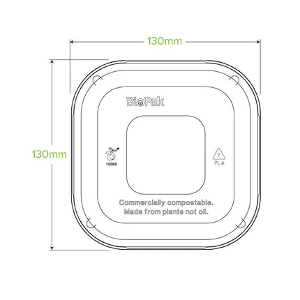 BioPak B-SLBL-RPET(D) 280, 480 and 630ml base PET