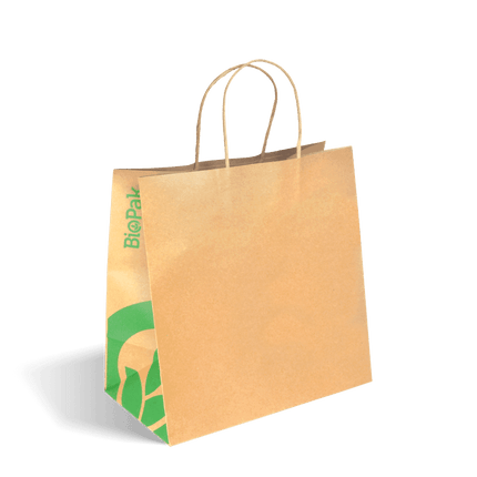 BioPak BAG-TA-T-LARGE Large twist handle paper bags