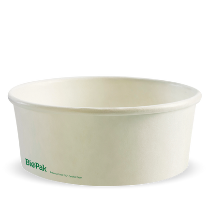 BioPak BB-BL-EXTRA-LARGE-W 1,300ml extra large bowl white