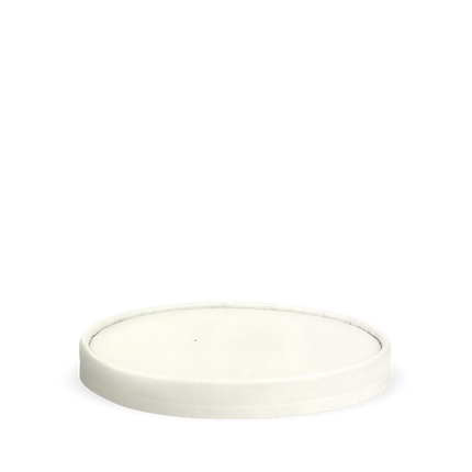 BioPak BB-BLL-148-PAPER-W 1,000ml large bowl lid white