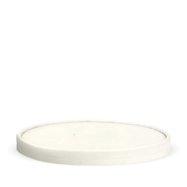 BioPak BB-BLL-184-PAPER-W 1,300ml extra large bowl lid white