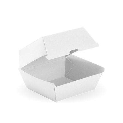BioPak BB-BURGER-BOX-LARGE-W Large burger box white