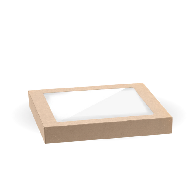 BioPak BB-CBWL-S BioBoard Catering Tray PLA Windowed