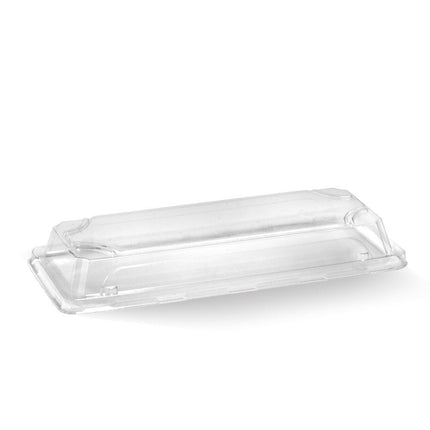 BioPak BB-STL-LONG-PET Long sushi tray PET lid clear