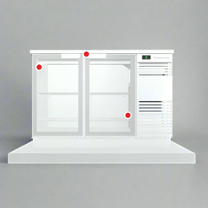 Skope BackBar 2 Glass Swing Door Fridge - BB.2.GSW