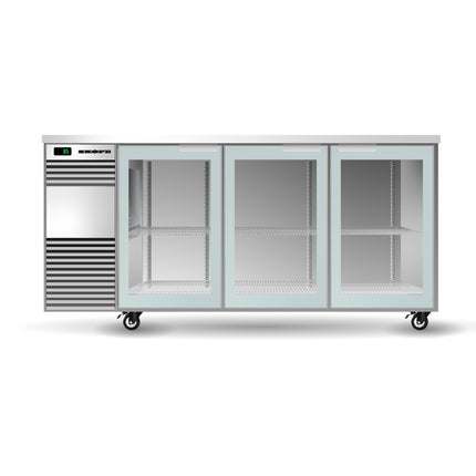 Skope BackBar 3 Glass Swing Door Fridge - BB.3.GSW