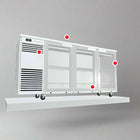 Skope BackBar 3 Glass Swing Door Fridge - BB.3.GSW