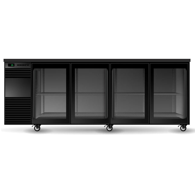 Skope BackBar 4 Glass Sliding Door Fridge BB.4.GSL
