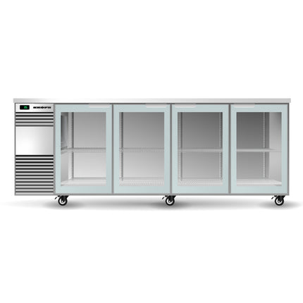 Skope BackBar 4 Glass Swing Door Fridge - BB.4.GSW