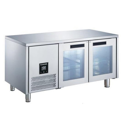 Glacian 2 Door Fridge 760mm Deep Glass Doors 416L BCG71815