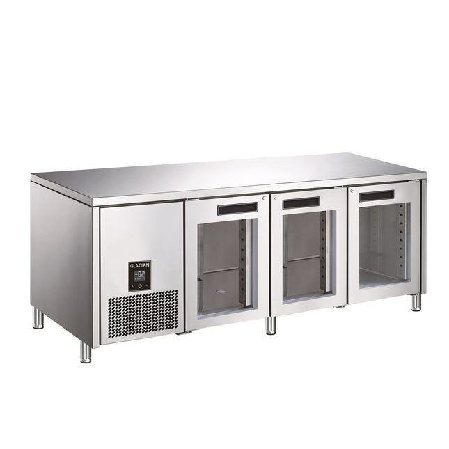 Glacian 3 Door Fridge 760mm Deep Glass Doors 637L BCG72476