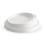 90mm PS large lid Qty:1,000 / fits all 90mm cups - white