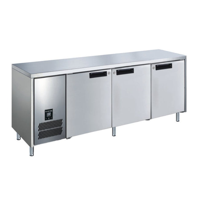 Glacian 3 Door Slimline Fridge 660 Deep Stainless Steel Doors 420L BCS61885