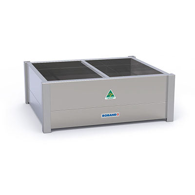 Roband Hot Bain Marie 4 x 1/2 size, pans not included, double row BM22