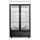 Skope BME1200N-AC 2 Glass Door Display or Storage Fridge, Lit Sign