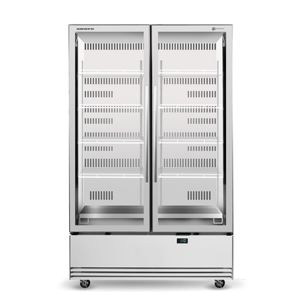 Skope BME1200N-A 2 Glass Door Display or Storage Fridge