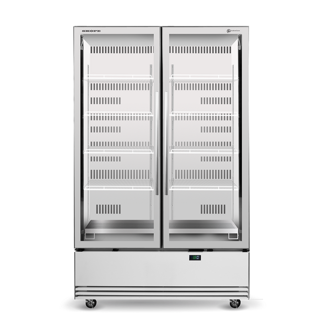 Skope BME1200N-A 2 Glass Door Display or Storage Fridge