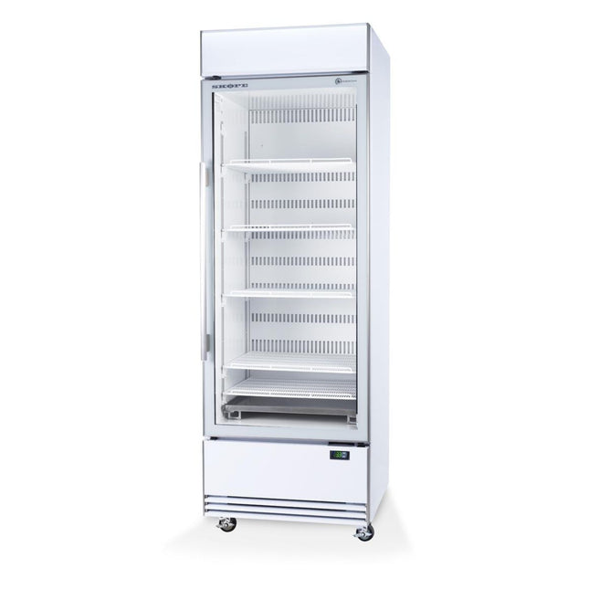 Skope BME600N-AC 1 Glass Door Display or Storage Fridge, Lit Sign