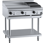 B+S Black Combination 600mm Grill Plate & 300mm Char Broiler LPG