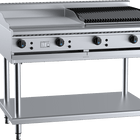 B+S Black Combination 600mm Grill Plate & 600 mm Char Broiler Natural Gas
