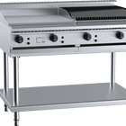B+S BT-GRP6-CBR6 grill plate and char broiler combination — front view