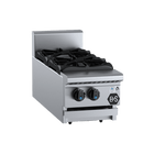 B+S Black Benchtop Two Burner Boiling Top Cooktop Open Burner Bench Mounted LPG
