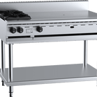 B+S Black Combination Two Open Burners & 900mm Target Top Natural Gas