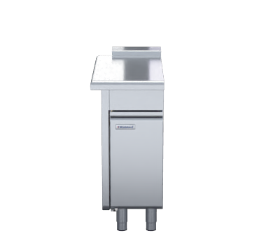 Waldorf 800 Series BTL8400-CD - 400mm Bench Top Low Back Version - Cabinet Base With Fixed Front Panel BTL8400-CD-LH