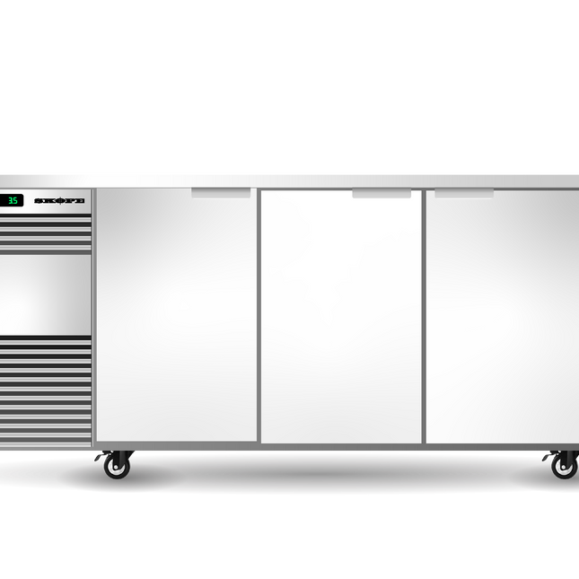Skope BackBar 3 Solid Swing Door Fridge