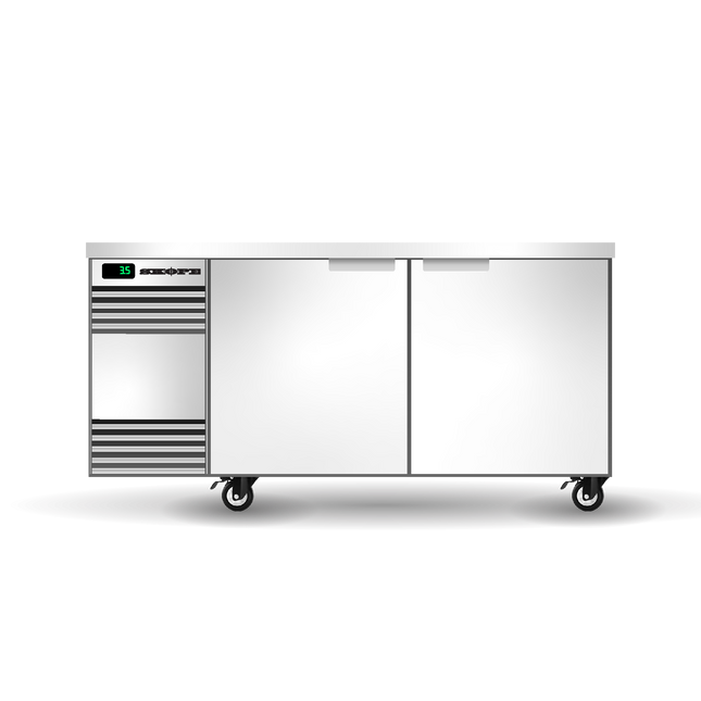 Skope BackBar 2 Solid Swing Door CounterLine Fridge
