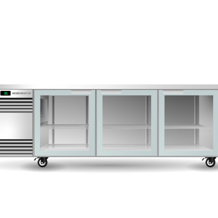 Skope BackBar 3 Glass Swing Door CounterLine Fridge - CL.3.GSW