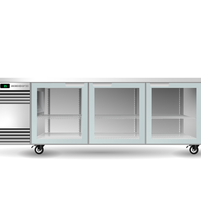 Skope BackBar 3 Glass Swing Door CounterLine Fridge - CL.3.GSW