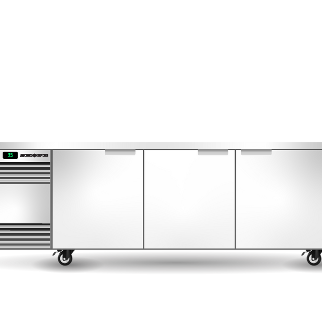 Skope BackBar 3 Solid Swing Door SlimLine Fridge