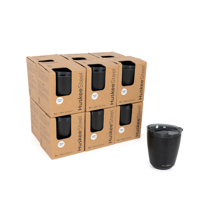 BioPak HuskeeCups – Huskee Steel Cups HS08PKB12-S2C-2