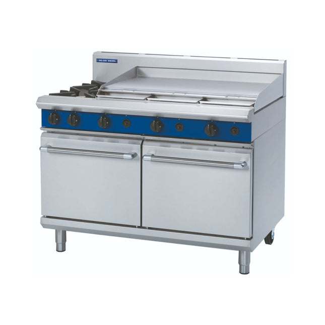 Blue Seal Evolution Series G528A - 1200mm Gas Range Double Static Oven