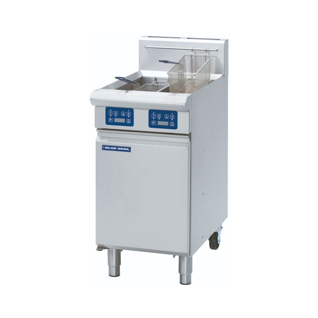 Blue Seal Evolution Series GT46E - 450mm Twin Pan Gas Fryer