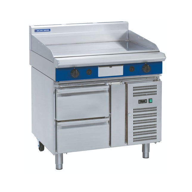 Blue Seal Evolution Series GP516-RB - 900mm Gas Griddle – Refrigerated Base