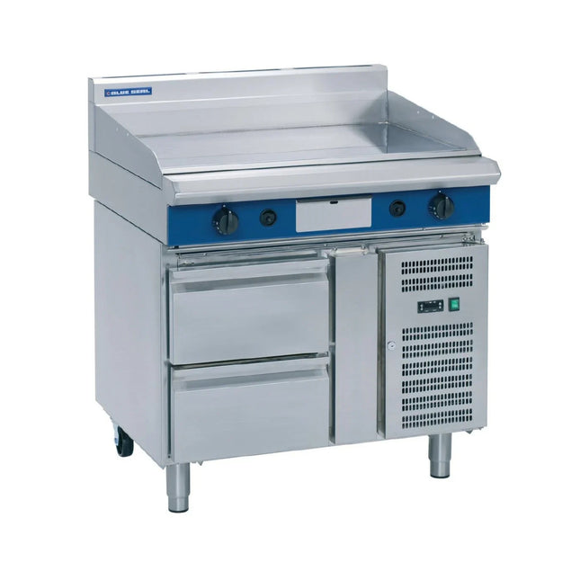 Blue Seal Evolution Series GP518-RB - 1200mm Gas Griddle – Refrigerated Base