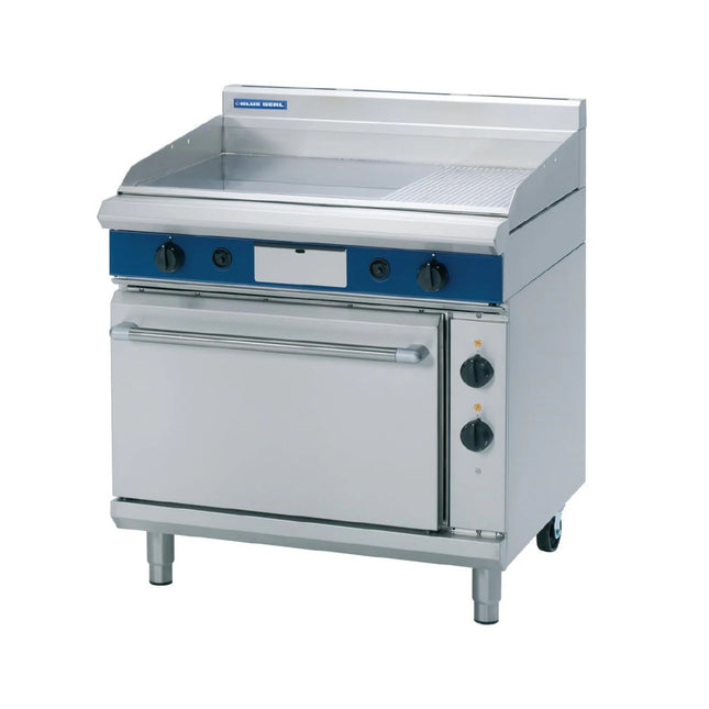 Blue Seal Evolution Series GPE506 - 900mm Gas Griddle Electric Static Oven Range