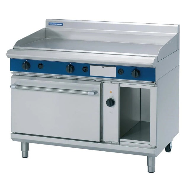 Blue Seal Evolution Series GPE58 - 1200mm Gas Griddle Electric Convection Oven Range
