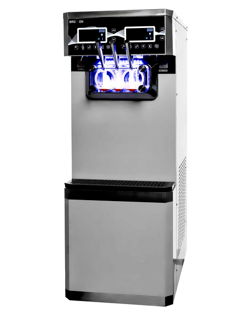 BRULLEN Twin Flavour Soft Serve Acai Frozen Yoghurt Machine 20L Hopper BEAST