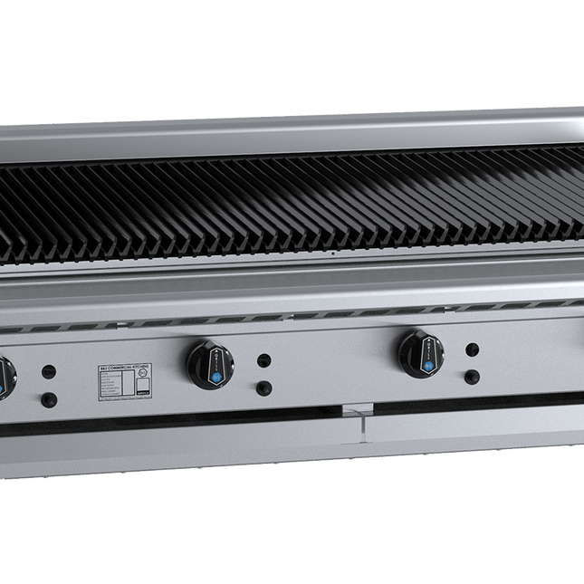 B+S Black Char Broiler 1200mm Bench Mounted LPG