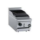 B+S Black Char Broiler 300mm Bench Mounted Natural Gas