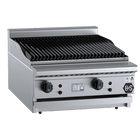 B+S Black Char Broiler 600mm Bench Mounted Natural Gas