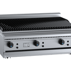 B+S Black Char Broiler 900mm Bench Mounted LPG