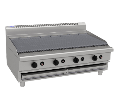 Waldorf 800 Series CHL8120G-B - 1200mm Gas Chargrill Low Back Version – Bench Model