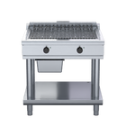 Waldorf 800 Series CHL8900ED-LS - 900mm Electric Chargrill Low Back Version - Leg Stand