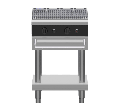Waldorf Bold CHLB8600G-LS - 600mm Gas Chargrill Low Back Version - Leg Stand
