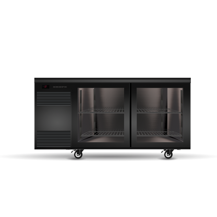 Skope BackBar 2 Glass Sliding Door CounterLine Fridge